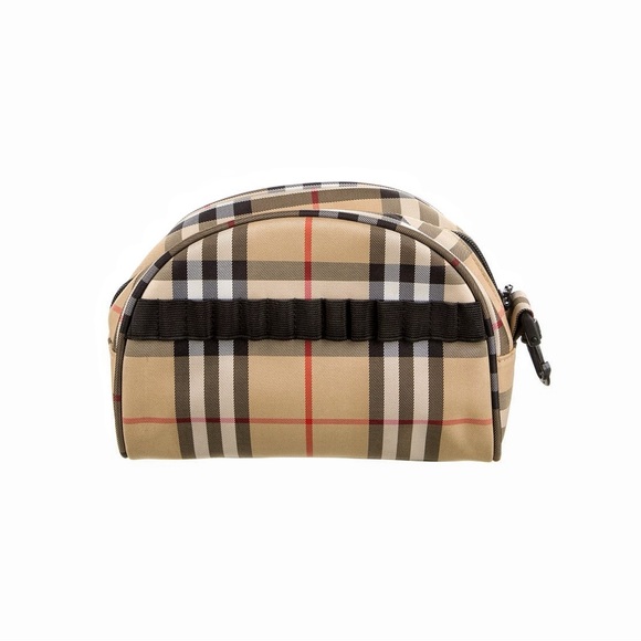 Authentic Burberry Golf House Check Pouch Cosmetic Travel Bag NEW - Picture 2 of 7